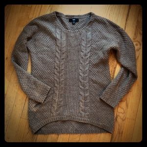 Pullover cable brown women’s medium sweater